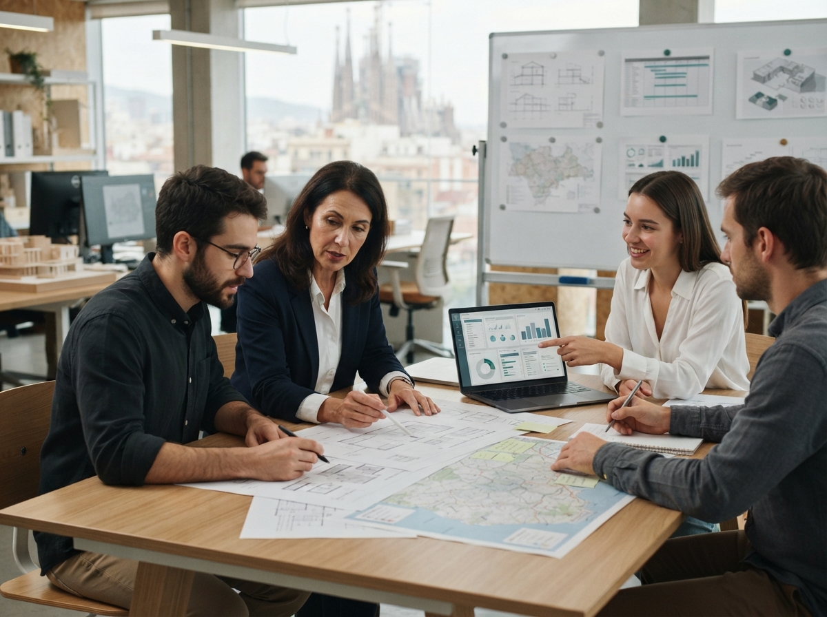 Ovruxtali: equipo de análisis de datos revisando modelos de riesgo financiero